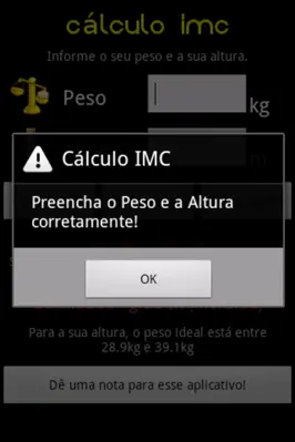 Cálculo IMC android App screenshot 3